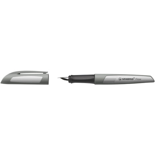 Stabilo Vulpen STABILO Flow medium grijs blister à 1 stuk