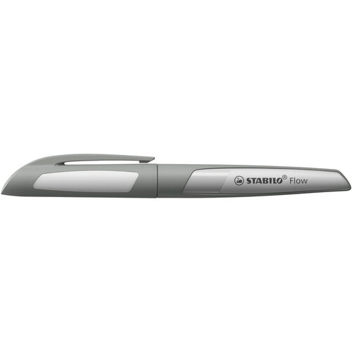Stabilo Stylo plume STABILO Flow Medium gris blister 1 pièce