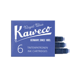 Cartouche d'encre Kaweco bleu roi boîte 6 pièces