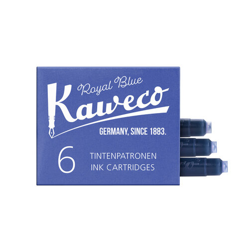 Kaweco Inktpatroon Kaweco koningsblauw doosje à 6 stuks