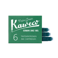Cartouche d'encre Kaweco vert boîte 6 pièces