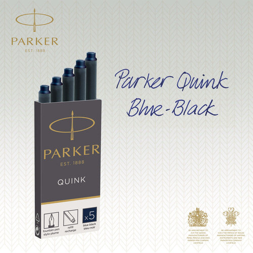 Parker Inktpatroon Parker Quink blauwzwart blister à 5 stuks