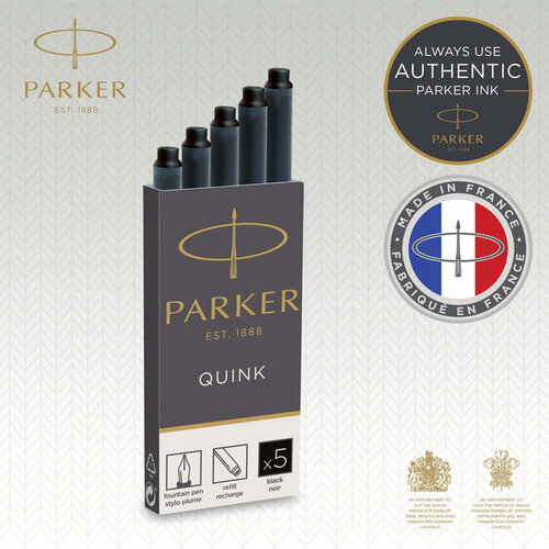 Parker Inktpatroon Parker Quink zwart blister à 10 stuks