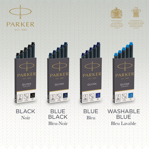 Parker Inktpatroon Parker Quink zwart blister à 10 stuks