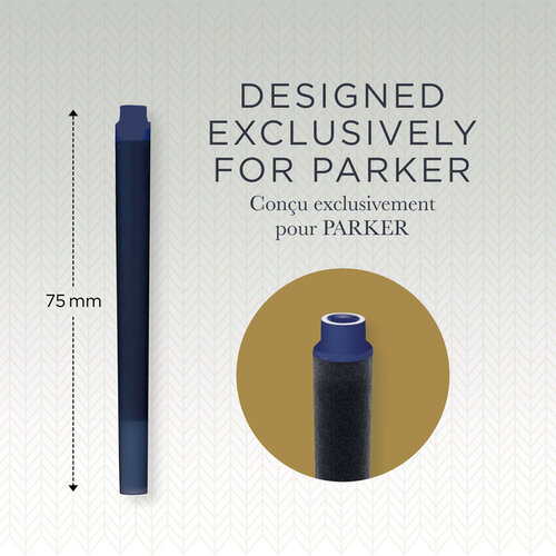 Parker Inktpatroon Parker Quink zwart blister à 10 stuks