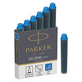 Parker Inktpatroon Parker Quink mini tbv Parker esprit koningsblauw pak à 6 stuks