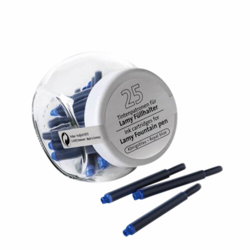 Pelikan Cartouche d'encre Pelikan pour stylo plume Lamy bleu roi pot 25 pièces