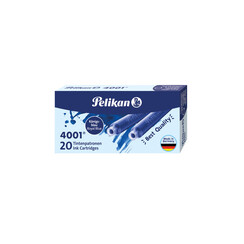 Cartouche d'encre Pelikan 4001 bleu roi 20 pièces
