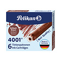 Pelikan Inktpatroon Pelikan 4001 bruin 6 stuks