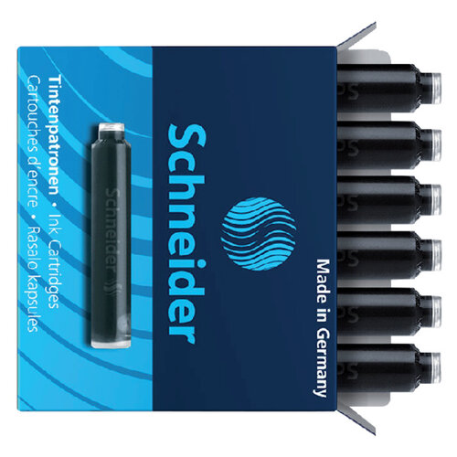 Schneider Cartouche d’encre Schneider DIN noir boîte 6 pièces