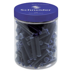 Cartouches d’encre Schneider DIN bleu roi pot 100 pièces