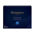 Waterman Cartouche d'encre Waterman nr23 Longue bleu boîte 8 pièces