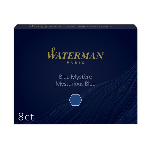 Waterman Inktpatroon Waterman nr 23 lang blauwzwart pak à 8 stuks