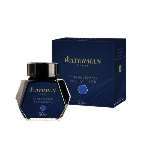 Waterman Encre pour Stylo Plume Waterman 50ml bleu sérénité