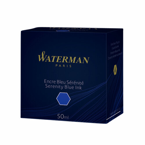 Waterman Encre pour Stylo Plume Waterman 50ml bleu sérénité