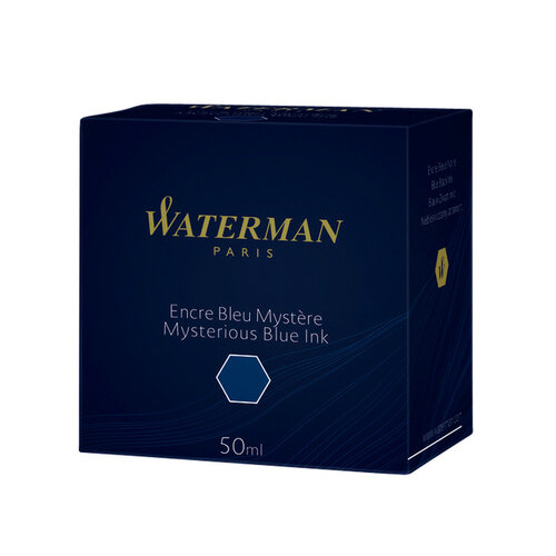 Waterman Encre pour Stylo Plume Waterman 50ml bleu/ noir