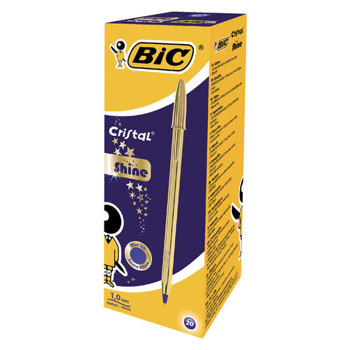 Bic Balpen BIC Cristal medium goud