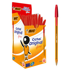 Balpen Bic Cristal fijn rood