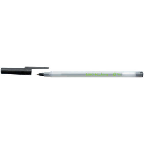Bic Ecolutions Balpen Bic ecolutions round stic medium zwart