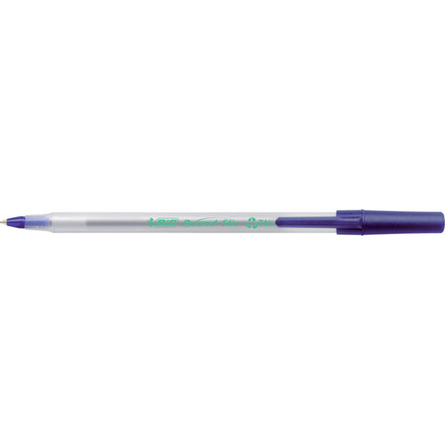 Bic Ecolutions Balpen Bic ecolutions round stic medium blauw
