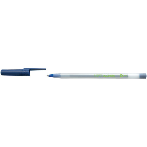 Bic Ecolutions Balpen Bic ecolutions round stic medium blauw