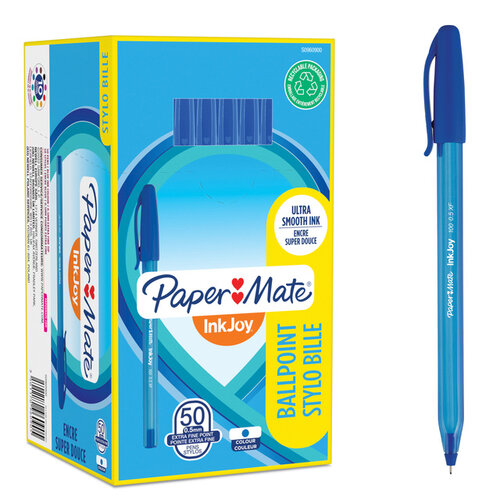 Paper Mate Stylo bille Paper Mate Inkjoy 100 Fin bleu