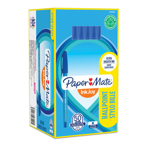 Paper Mate Stylo bille Paper Mate Inkjoy 100 Fin bleu