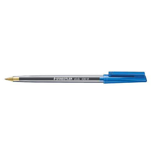 Staedtler Balpen Staedtler Stick 430 blauw medium