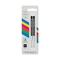 Parker Recharges Stylo bille Parker Eco Fin noir blister 2 pièces