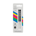 Parker Balpenvulling Parker Economic medium zwart blister à 2 stuks