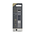Parker Recharge encre gel Parker Quink Medium noir blister 2 pièces