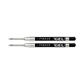 Parker Gelschrijvervulling Parker Quink medium zwart blister à 2 stuks