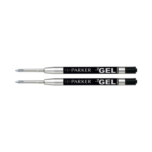 Parker Gelschrijvervulling Parker Quink medium zwart blister à 2 stuks