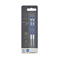 Parker Recharge encre gel Parker Quink Medium bleu blister 2 pièces