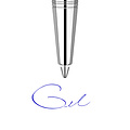 Parker Recharge encre gel Parker Quink Medium bleu blister 2 pièces