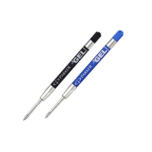 Parker Recharge encre gel Parker Quink Medium bleu blister 2 pièces