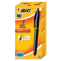 Bic Balpen Bic 4kleuren Pro met ring medium zwart