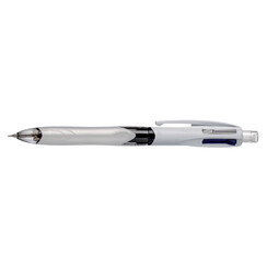 Stylo bille BIC 3 couleurs avec portemine HB 0,7mm Medium blanc
