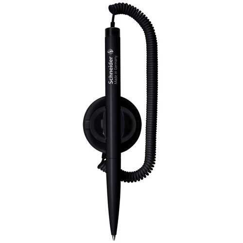Schneider Stylo bille de comptoir Schneider Klick-fix Medium noir blister 1 pièce