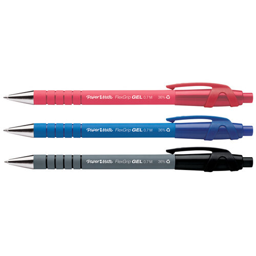 Paper Mate Stylo gel Paper Mate Flexgrip 0.7mm noir