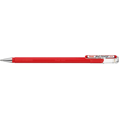 Pentel Gelschrijver Pentel K110 Mattehop medium rood