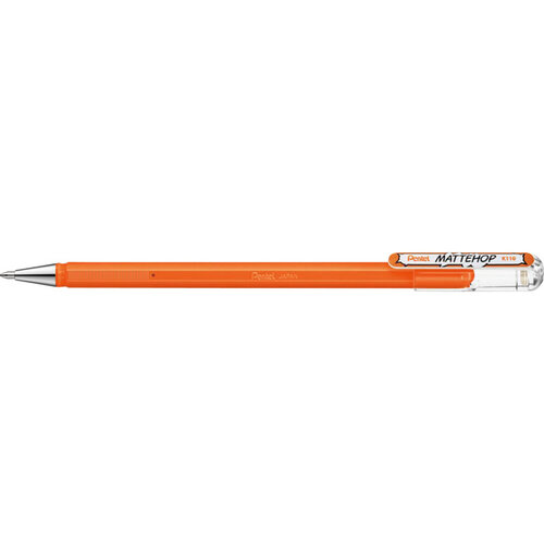 Pentel Gelschrijver Pentel K110 Mattehop medium oranje