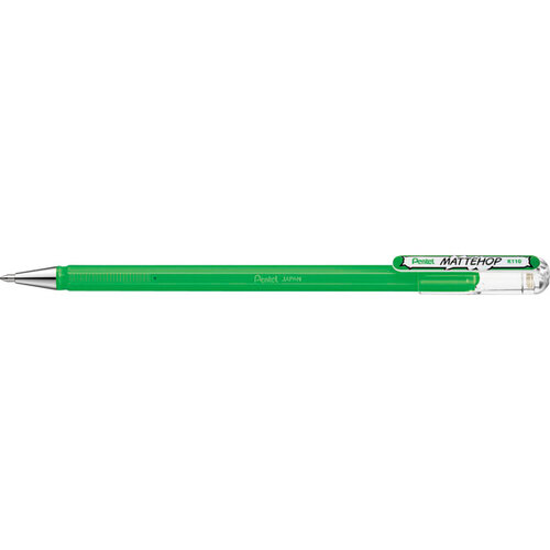 Pentel Gelschrijver Pentel K110 Mattehop medium groen