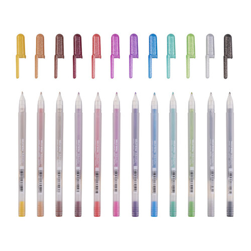 Sakura Stylo gel Sakura Gelly Roll Metallic set 12 couleurs