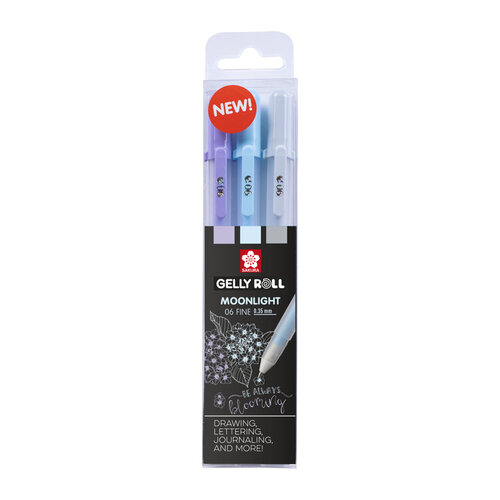Sakura Stylo gel Sakura Gelly Roll Moonlight 06 Calme set 3 couleurs