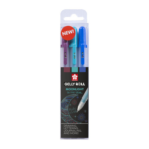 Sakura Gelschrijver Sakura Gelly Roll Moonlight 06 galaxy set à 3 kleuren