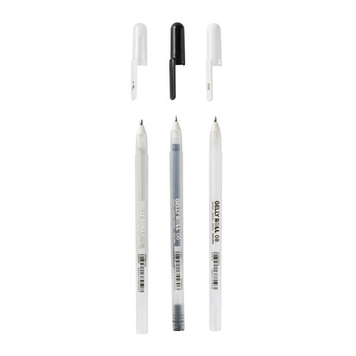 Sakura Roller Gel Sakura Gelly Roll  Metallic set 3 couleurs