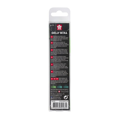 Sakura Roller Gel Sakura Gelly Roll  Metallic set 3 couleurs