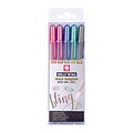Sakura Stylo gel Sakura Gelly Roll Gold Shadow set 5 couleurs