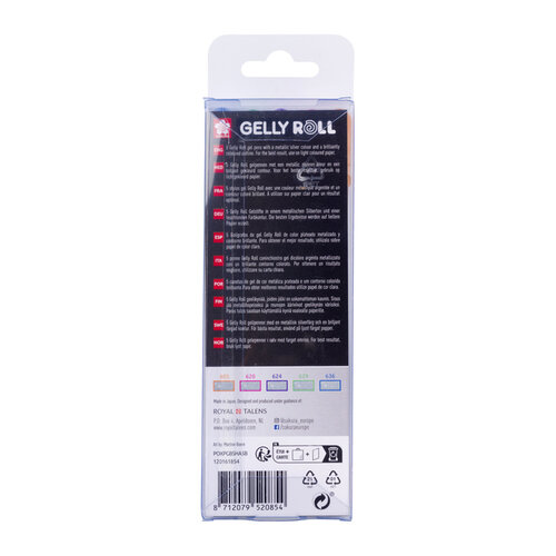 Sakura Stylo gel Sakura Gelly Roll Silver Shadow set 5 couleurs